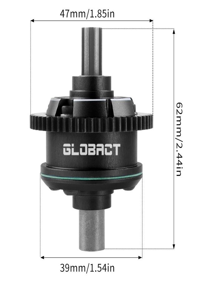 GLOBACT ترس تفاضلي مركزي من الفولاذ من GLOBACT 57T 0.8Mod لسيارات Arrma 1/10 KRATON Outcast 4S 1/8 Mojave 4S RC قطع غيار للترقية بديلة لـ ARA311165 (أسود) - Image 4